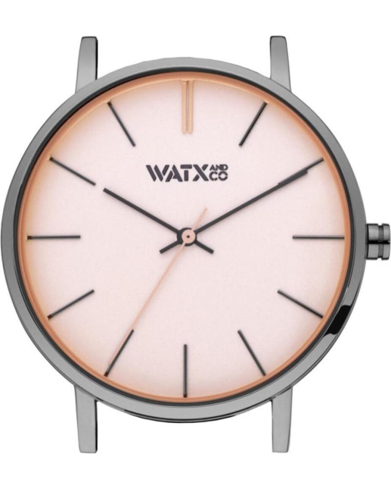 RELÓGIO WATXANDCO WXCA3012 MOSTRADOR ROSA CAIXA PRATEADA