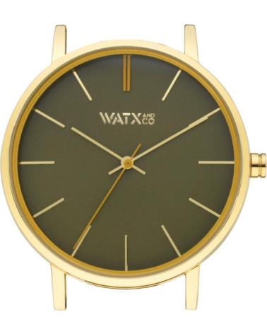 WATXANDCO WXCA3015 WATCH WITH DARK GREEN DIAL AND GOLD CASE