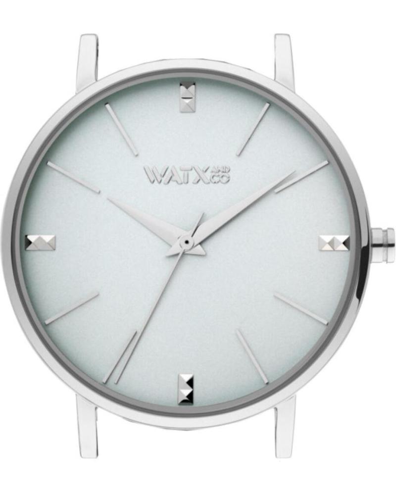WATXANDCO WXCA3020 UHR MIT WEISSEM ZIFFERBLATT UND SILBERNEN DETAILS