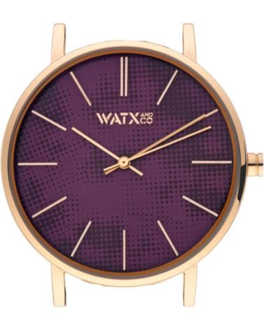 WATXANDCO WXCA3024 WATCH TEXTURED PURPLE DIAL ROSE GOLD