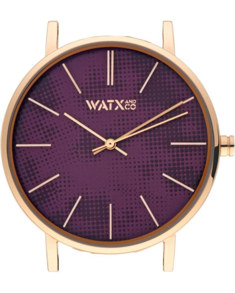 WATXANDCO WXCA3024 WATCH TEXTURED PURPLE DIAL ROSE GOLD