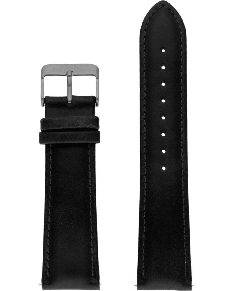 BRACELETE WATXANDCO WXCO1722 PRETA COM FIVELA PRATEADA NEGRO
