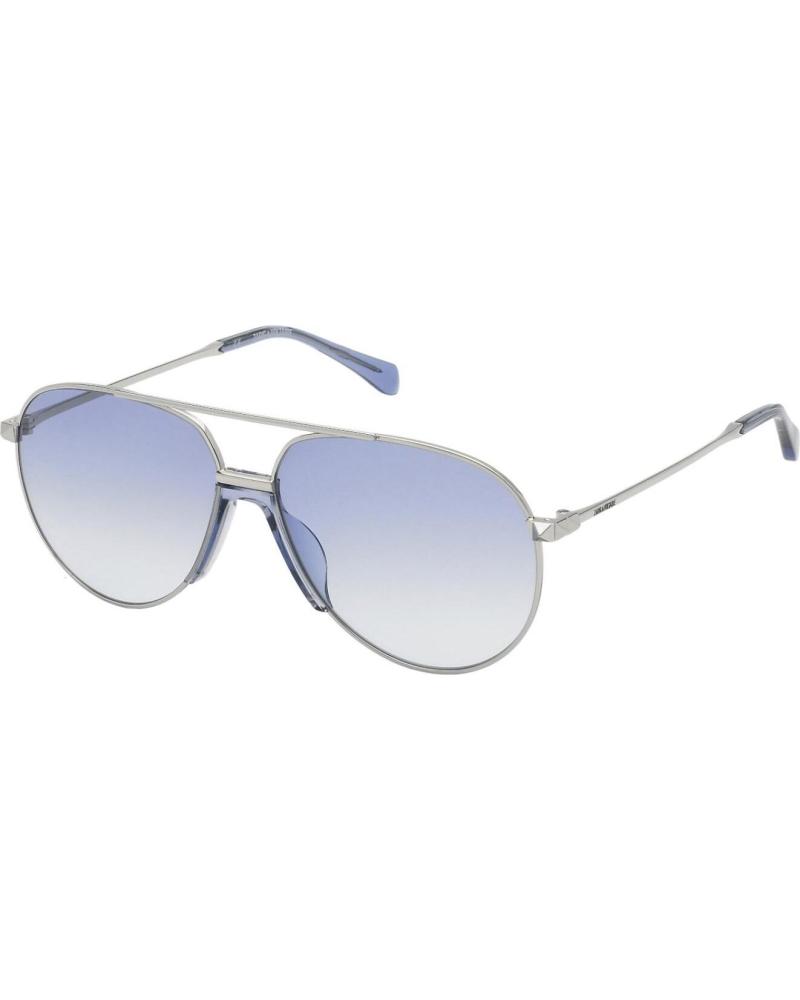 ZADIGVOLTAIRE SZV320-59579Y AVIATOR SUNGLASSES GRADIENT BLUE LENSES