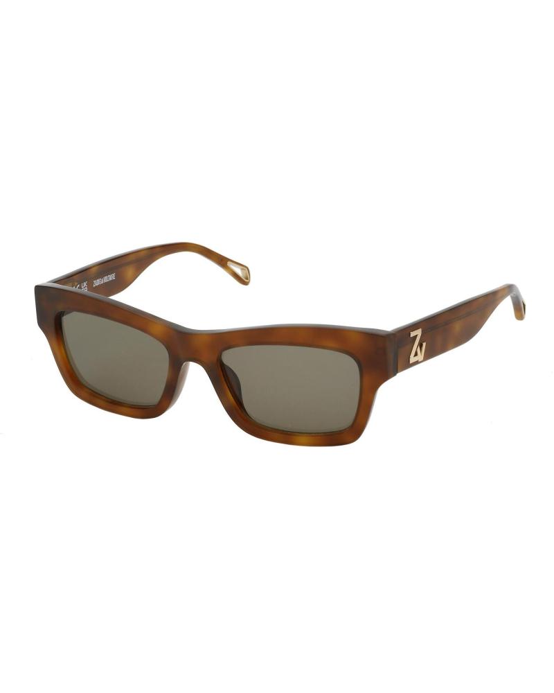 ZADIGVOLTAIRE SZV366-5306PL BROWN RECTANGULAR SUNGLASSES
