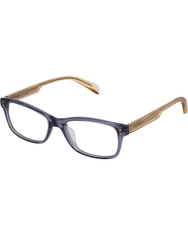 ZADIGVOLTAIRE EYEGLASSES FRAME VZV1735204AL GREY BROWN
