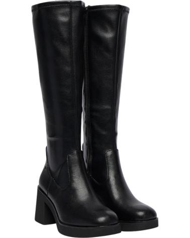 TAMARIS STIEFEL 1-25526-45 SCHWARZ MIT HOHEM SCHAFT UND BLOCKABSATZ NEGRO