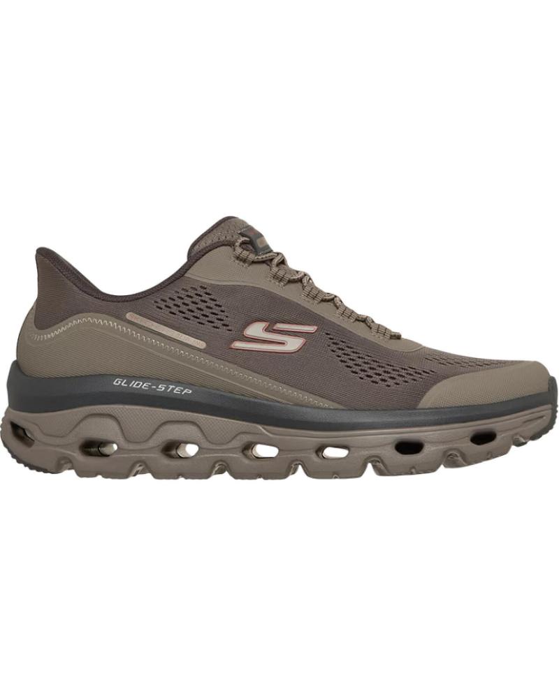 SKECHERS GLIDE-STEP 237812 FREIZEIT-SNEAKER TAUPE GRAU GRIS