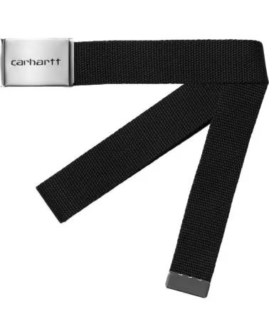 CARHARTT WIP CINTURON CARHARTT CLIP BELT CHROME BLACK