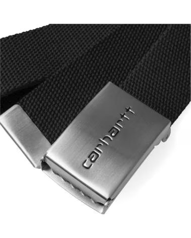 CARHARTT WIP CINTURON CARHARTT CLIP BELT CHROME BLACK