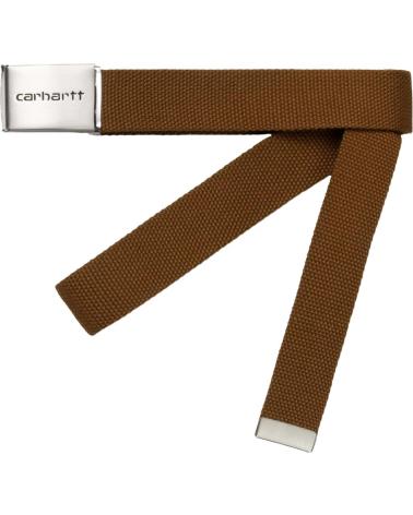 CINTO CARHARTT WIP CASTANHO COM FIVELA METÁLICA MARRON