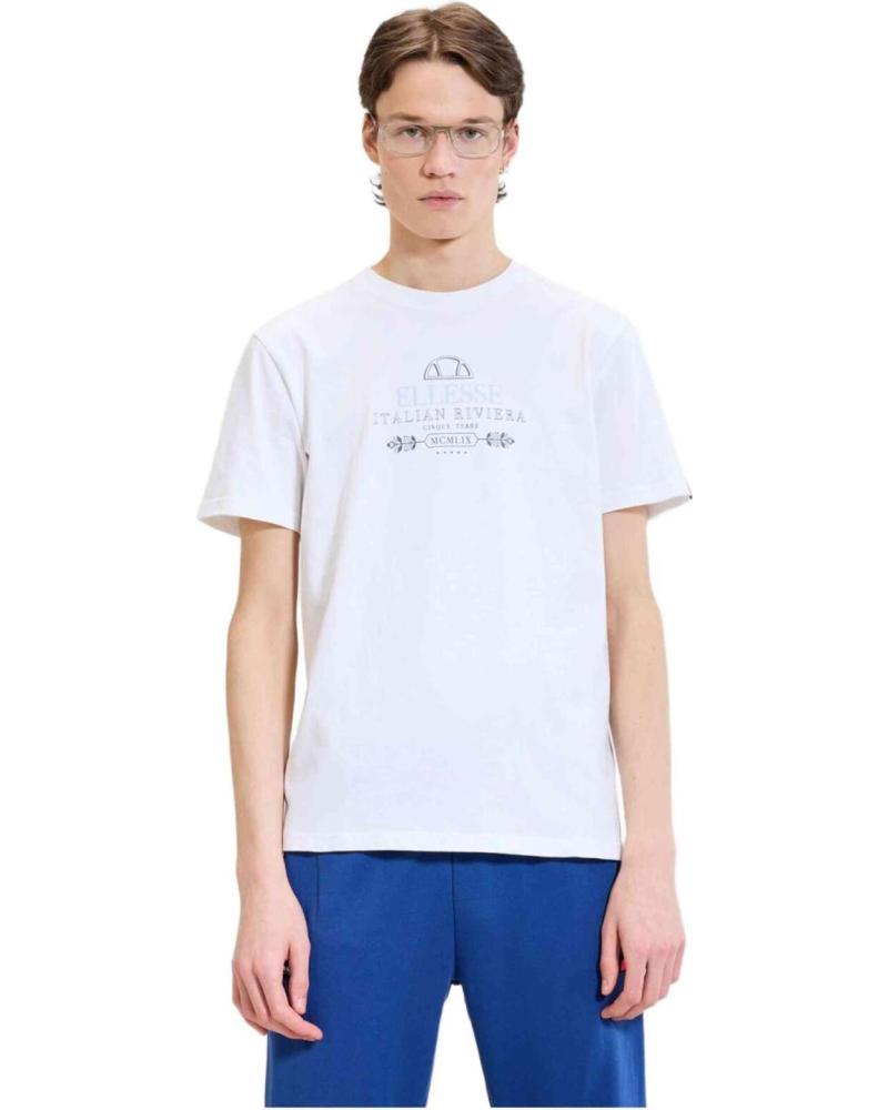 CAMISETA ELLESSE DE MANGA CORTA BLANCA CON LOGO PARA HOMBRE BLANCO