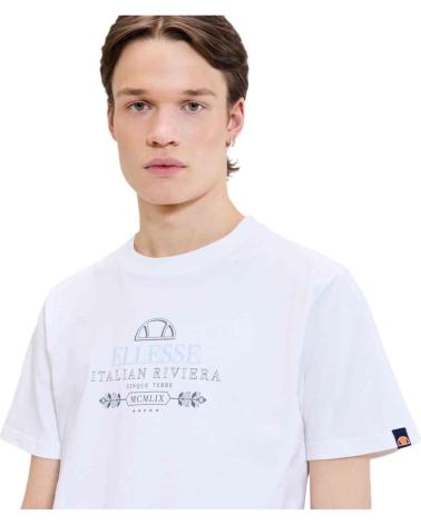CAMISETA ELLESSE DE MANGA CORTA BLANCA CON LOGO PARA HOMBRE BLANCO