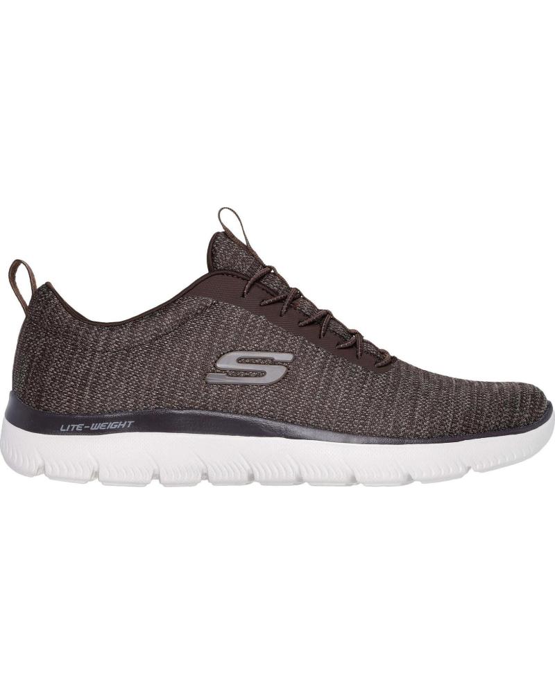 SKECHERS MEN'S SLIP-ON SNEAKERS IN CHARCOAL TONE MULTICOLOR