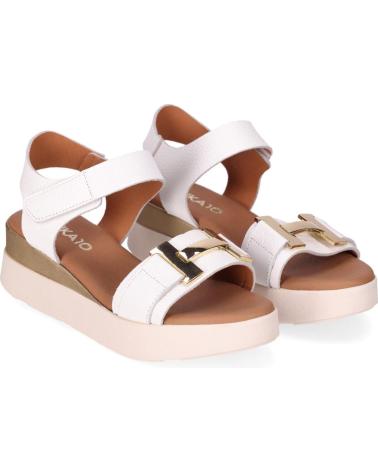 CHIKA10 ST ZAGREB 5672 WEISSE PLATEAU-SANDALEN BLANCO-WHITE