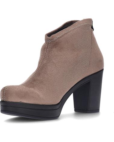 PEDRO MIRALLES STIEFELETTEN 27575 MIT ABSATZ AUS STRETCH-WILDLEDER TAUPE TAUPE