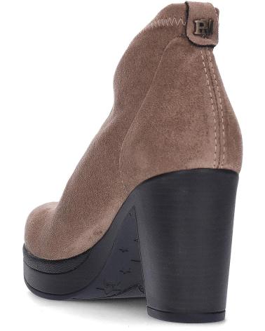 PEDRO MIRALLES STIEFELETTEN 27575 MIT ABSATZ AUS STRETCH-WILDLEDER TAUPE TAUPE