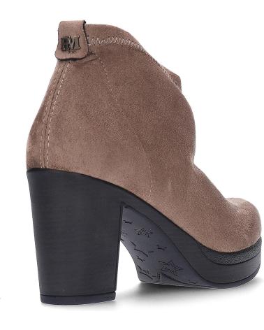 PEDRO MIRALLES STIEFELETTEN 27575 MIT ABSATZ AUS STRETCH-WILDLEDER TAUPE TAUPE