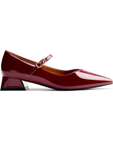GIOSEPPO WISHAW 76191 SPANGENPUMPS AUS BORDEAUXROTEM LACKLEDER MIT BLOCKABSATZ BURDEOS