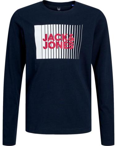 JACK & JONES LANGARMSHIRT MIT LOGO 12244209 MARINEBLAU AZUL MARINO