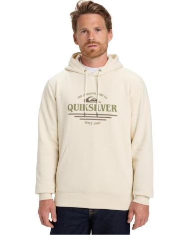 QUIKSILVER FELPA CON CAPPUCCIO SCREEN CLASSIC EQYFT05137 BEIGE BEIG