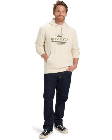 QUIKSILVER FELPA CON CAPPUCCIO SCREEN CLASSIC EQYFT05137 BEIGE BEIG