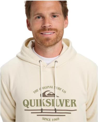 QUIKSILVER FELPA CON CAPPUCCIO SCREEN CLASSIC EQYFT05137 BEIGE BEIG
