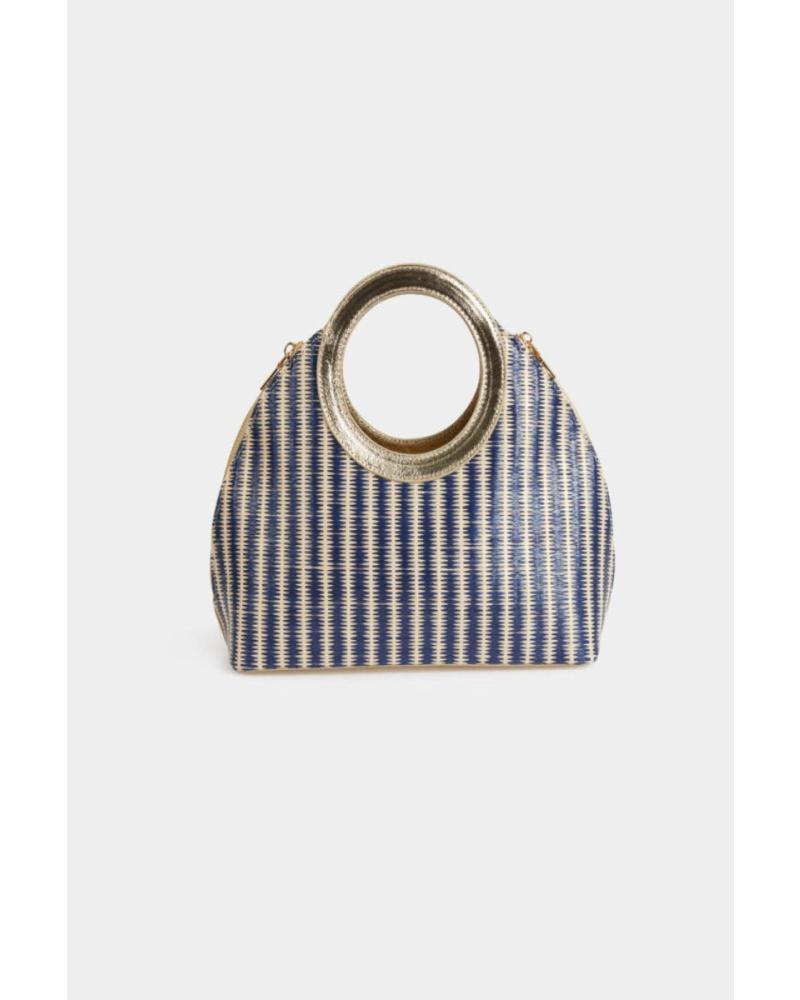 MORGAN BORSA INTRECCIATA RIGHE MULTICOLORE 251-2SAMIRA MULTICOLOR