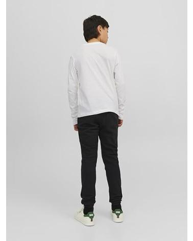 JACK & JONES LANGARMSHIRT MIT LOGO 12237416 WEISS BLANCO