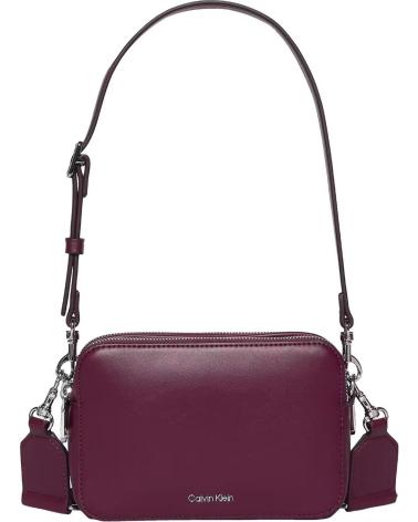 BORSA A TRACOLLA CALVIN KLEIN WEBBING DOUBLE STRAP BORDEAUX BURDEOS