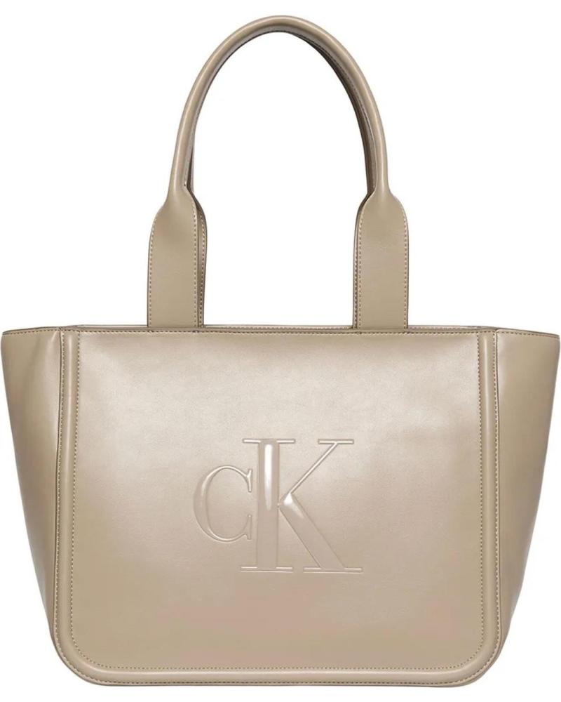 CALVIN KLEIN BOLD CK MEDIUM TAUPE TRAGETASCHE TAUPE