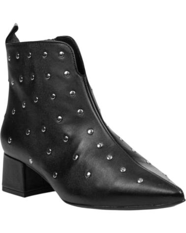 STIVALETTO DESIREÉ RABAT5 NERO CON BORCHIE NEGRO