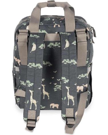WICKELRUCKSACK WALKING MUM BABY ANIMALS GRAU MEHRZWECK MULTICOLOR
