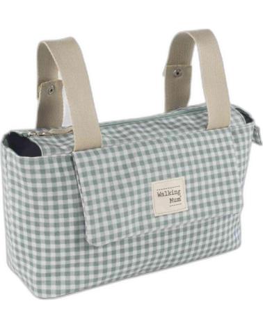 TROUSSE DE TOILETTE BÉBÉ WALKING MUM CARREAUX VERTS VERDE