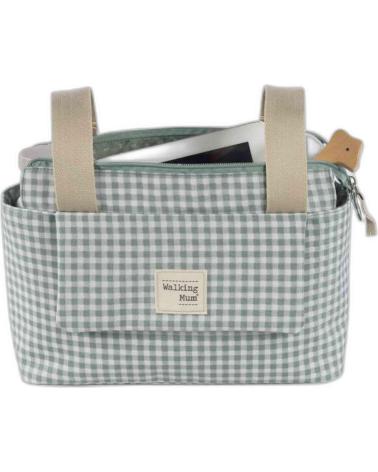 TROUSSE DE TOILETTE BÉBÉ WALKING MUM CARREAUX VERTS VERDE