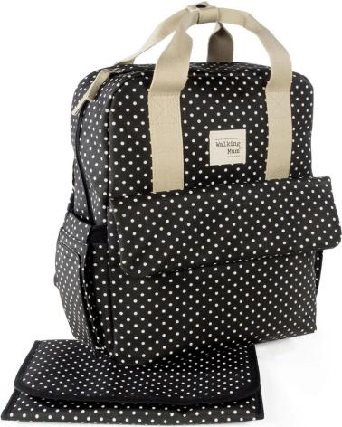 SAC À DOS ENFANT WALKING MUM POIS NOIRS NEGRO