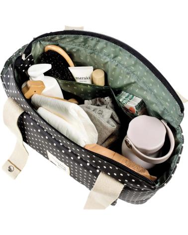 ORGANIZADOR DE COCHECITO WALKING MUM CON LUNARES NEGROS NEGRO