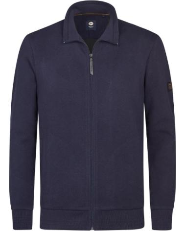 GIACCA FELPA PETROL SWC341 DA UOMO - BLU NAVY AZUL