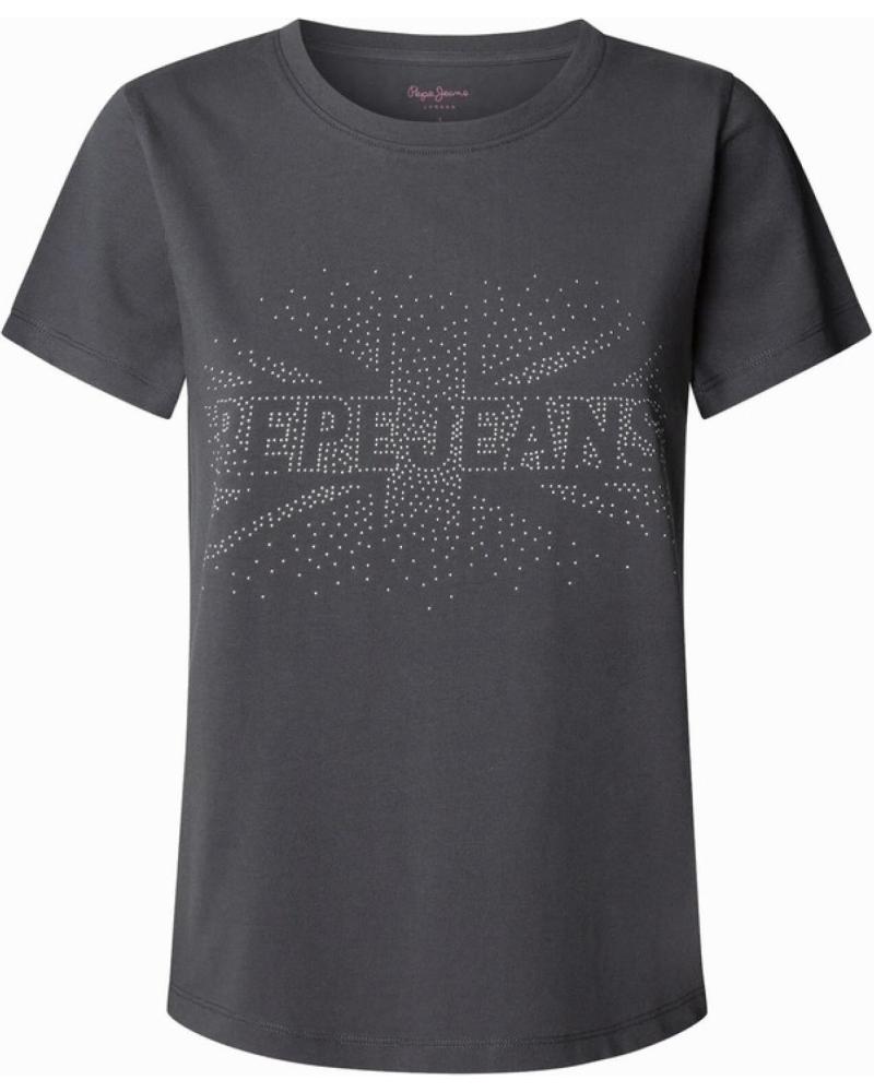 PEPE JEANS PL5000026 - GREY SHORT-SLEEVED T-SHIRT WITH LOGO GRIS