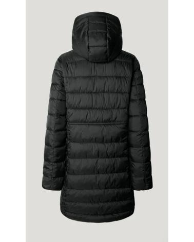 CASACO ACOLCHOADO LONGO PEPE JEANS PL4024372 PRETO COM CAPUZ NEGRO