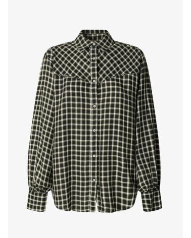 PEPE JEANS HEMD PL3051247 SCHWARZE KAROS NEGRO