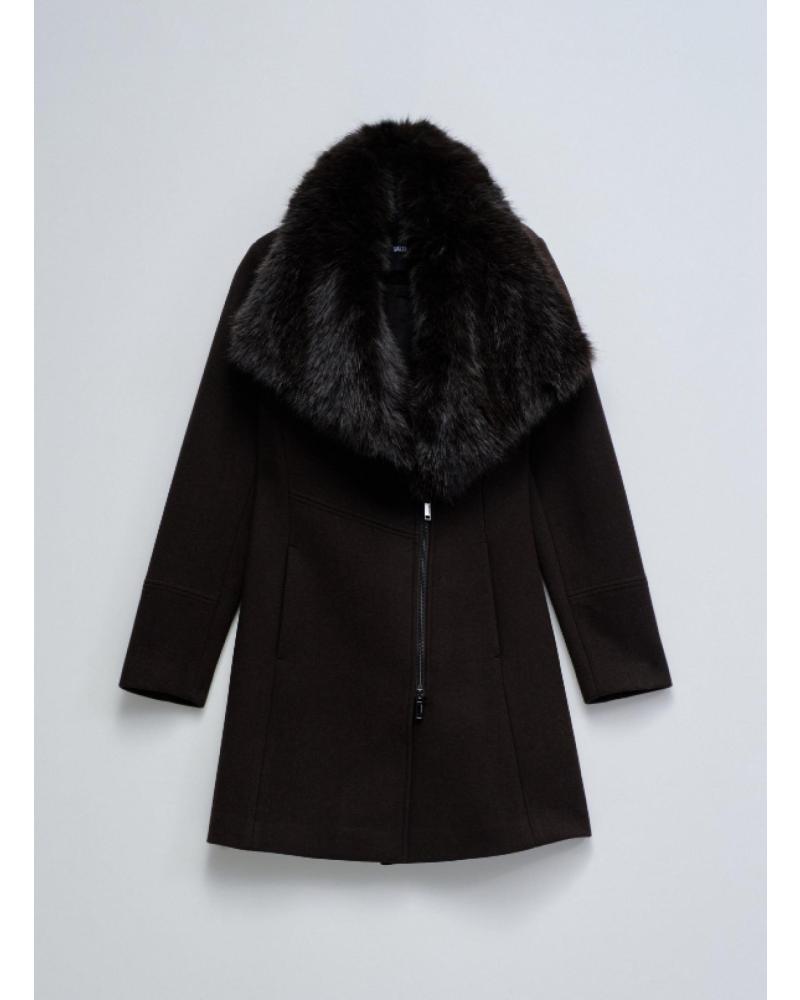 SALSA MANTEL 21007140 MIT PELZKRAGEN SCHOKOLADE VARIOS COLORES