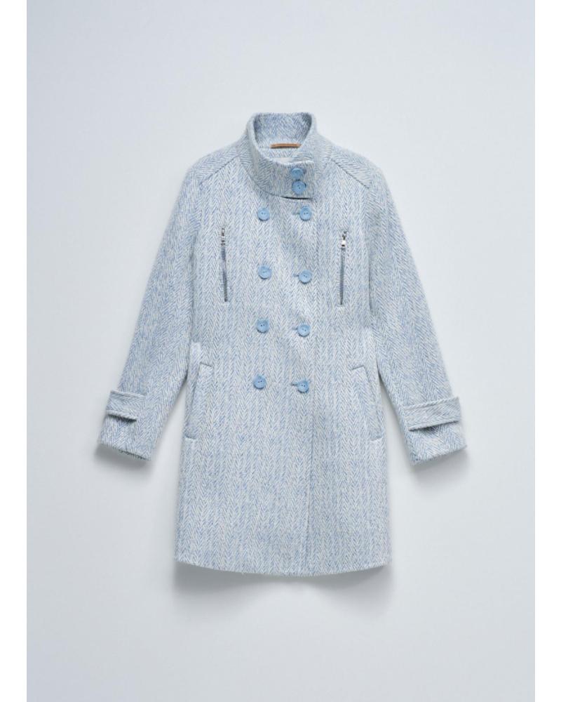 CAPPOTTO SALSA DOPPIO PETTO 21002955 AZZURRO CHIARO AZUL