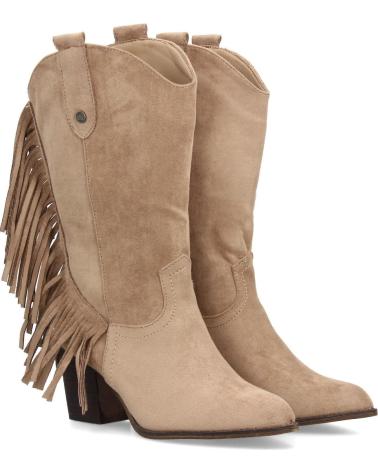 SPORT3PUNTO0 COWBOY-STIEFEL A-5454 BEIGE MIT FRANSEN VARIOS COLORES