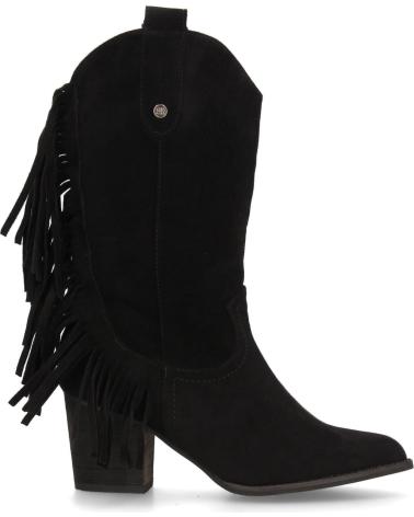 SPORT3PUNTO0 COWBOY-STIEFEL A-5454 SCHWARZ MIT FRANSEN VARIOS COLORES