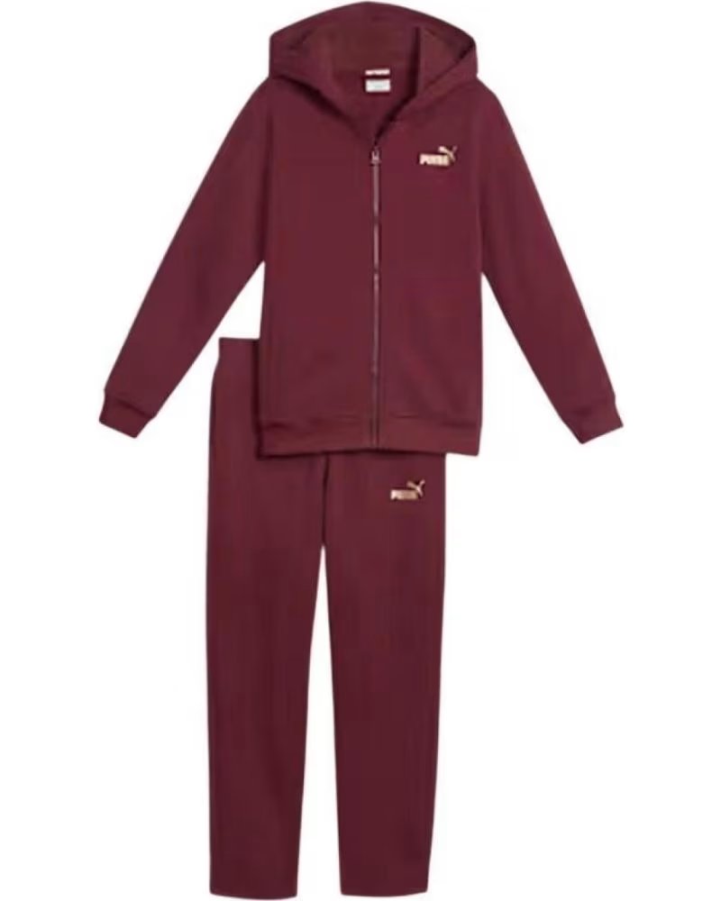 PUMA CHANDAL COMPLETO 689729-96 EN MARRON PARA NINOS RUBY SHIMMER