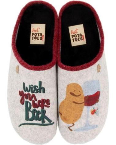 PANTOUFLES HOT POTATOES 67575 GRISES GRIS