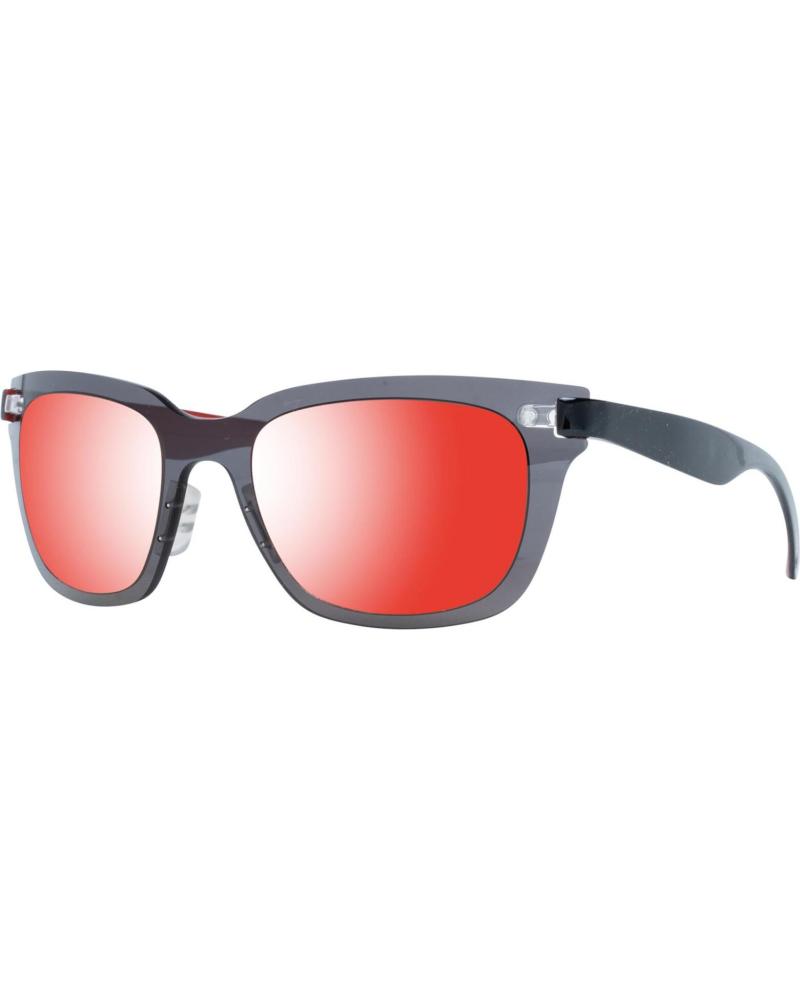 TRY COVER CHANGE TH503-05-53 RECTANGULAR SUNGLASSES GREY WITH RED MIRROR LENSES
