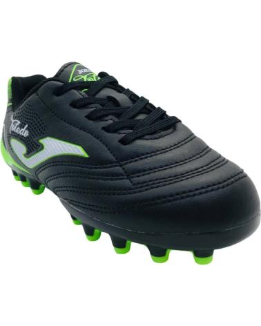 CHUTEIRA JOMA TOLEDO JR 2501 AG PRETA PARA GRAMADO ARTIFICIAL NEGRO