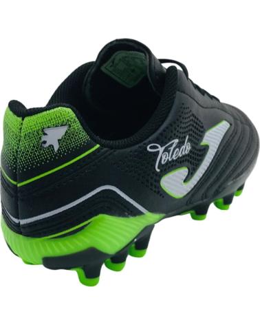 CHUTEIRA JOMA TOLEDO JR 2501 AG PRETA PARA GRAMADO ARTIFICIAL NEGRO