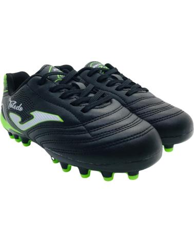 CHUTEIRA JOMA TOLEDO JR 2501 AG PRETA PARA GRAMADO ARTIFICIAL NEGRO
